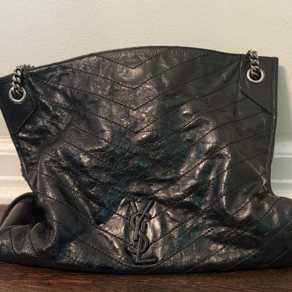 Saint Laurent Niki Black Leather Shoulder Bag | YSL Bag | Designer - Picture 5 of 7